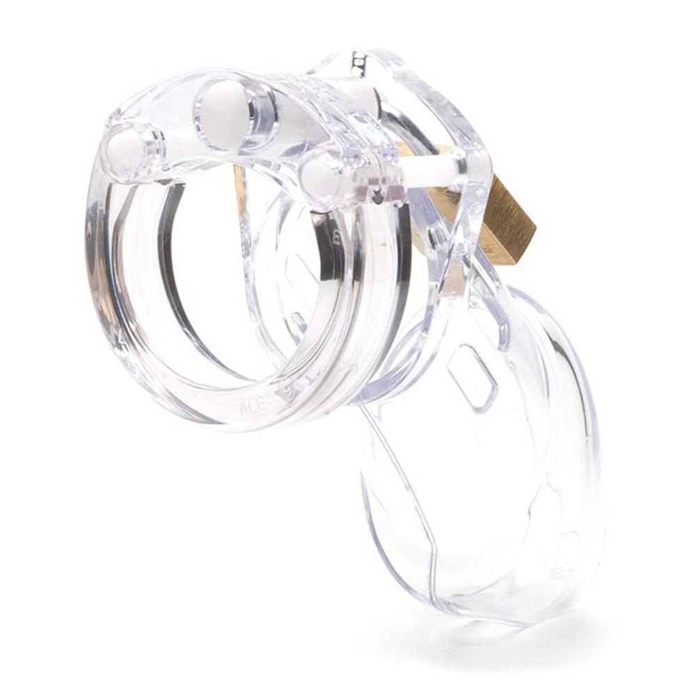CB-6000 Chastity Cock Cage Kit - Clear 3.25 Inch Cock Cage Kit